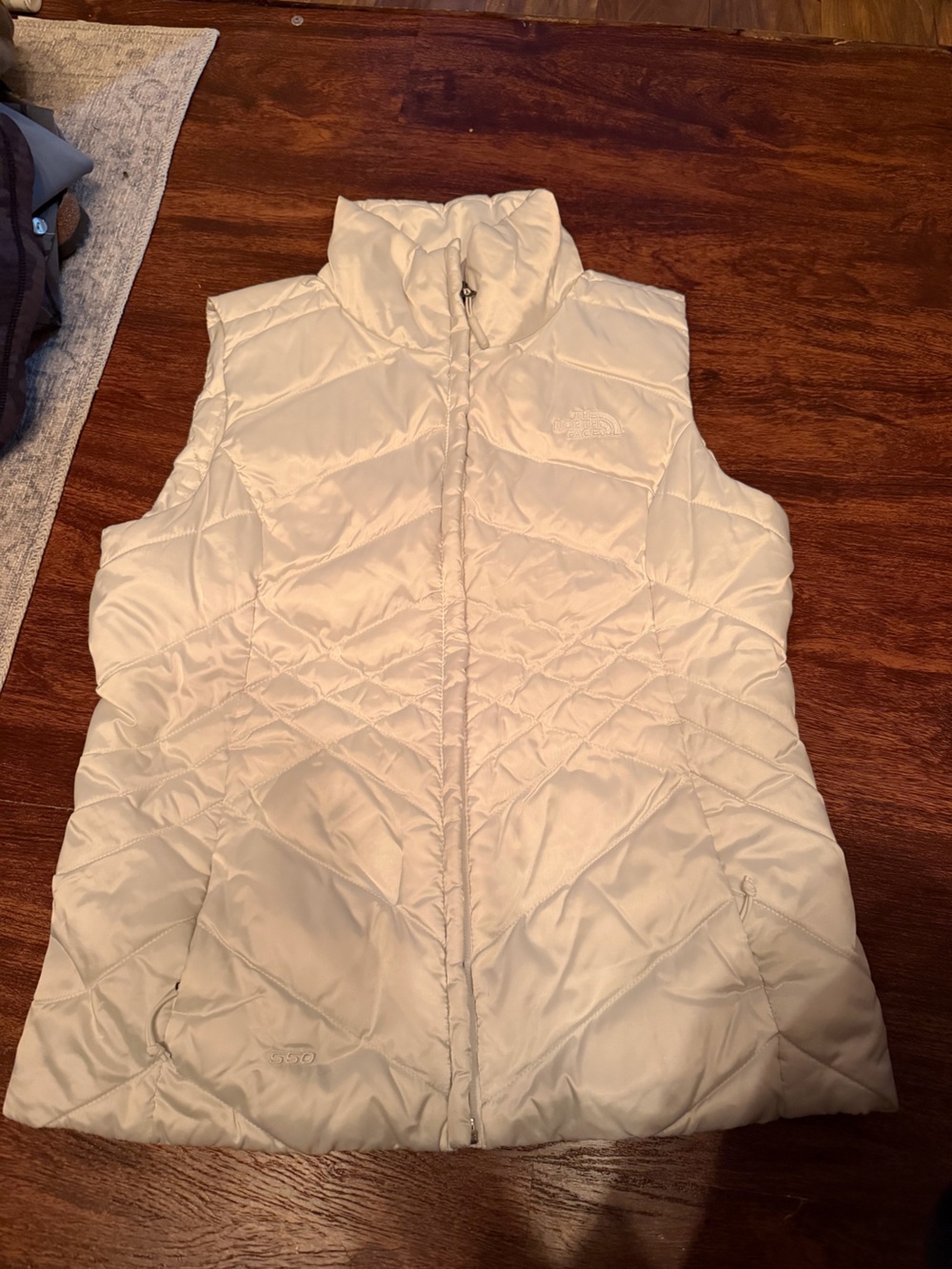 The North Face Women's Cream Quilted Puffer Vest